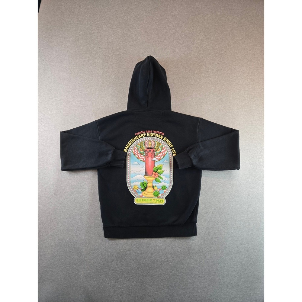 Critical Role Hoodie Mens M Black Daggerheart Critmas Story Live 2024 Pullover